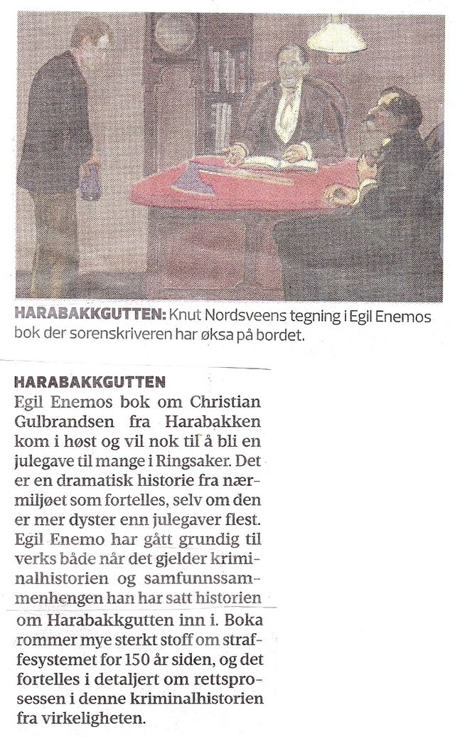 Omtale i Hamar Arbeiderblad 23. desember 2015